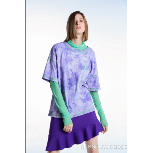 T-SHIRT MET KORTE MOUWEN TIE-DYE